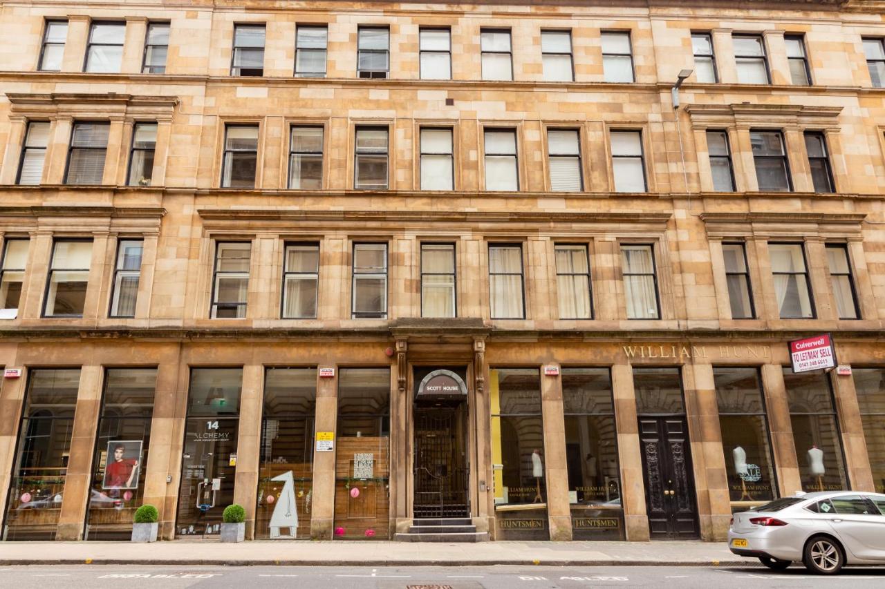 Modern Merchant City Apartment By George Square Glasgow Exteriér fotografie